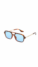 Load image into Gallery viewer, BLUE LEOPARD SUNGLASSES
