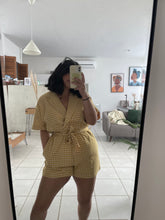 Load image into Gallery viewer, SOFIA MUSTARD ROMPER
