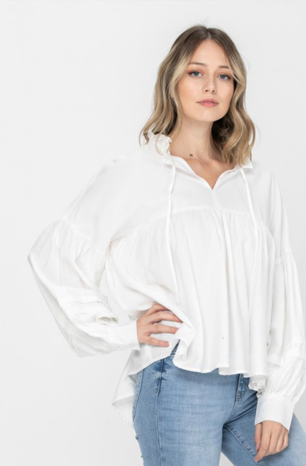 Simple White Blouse